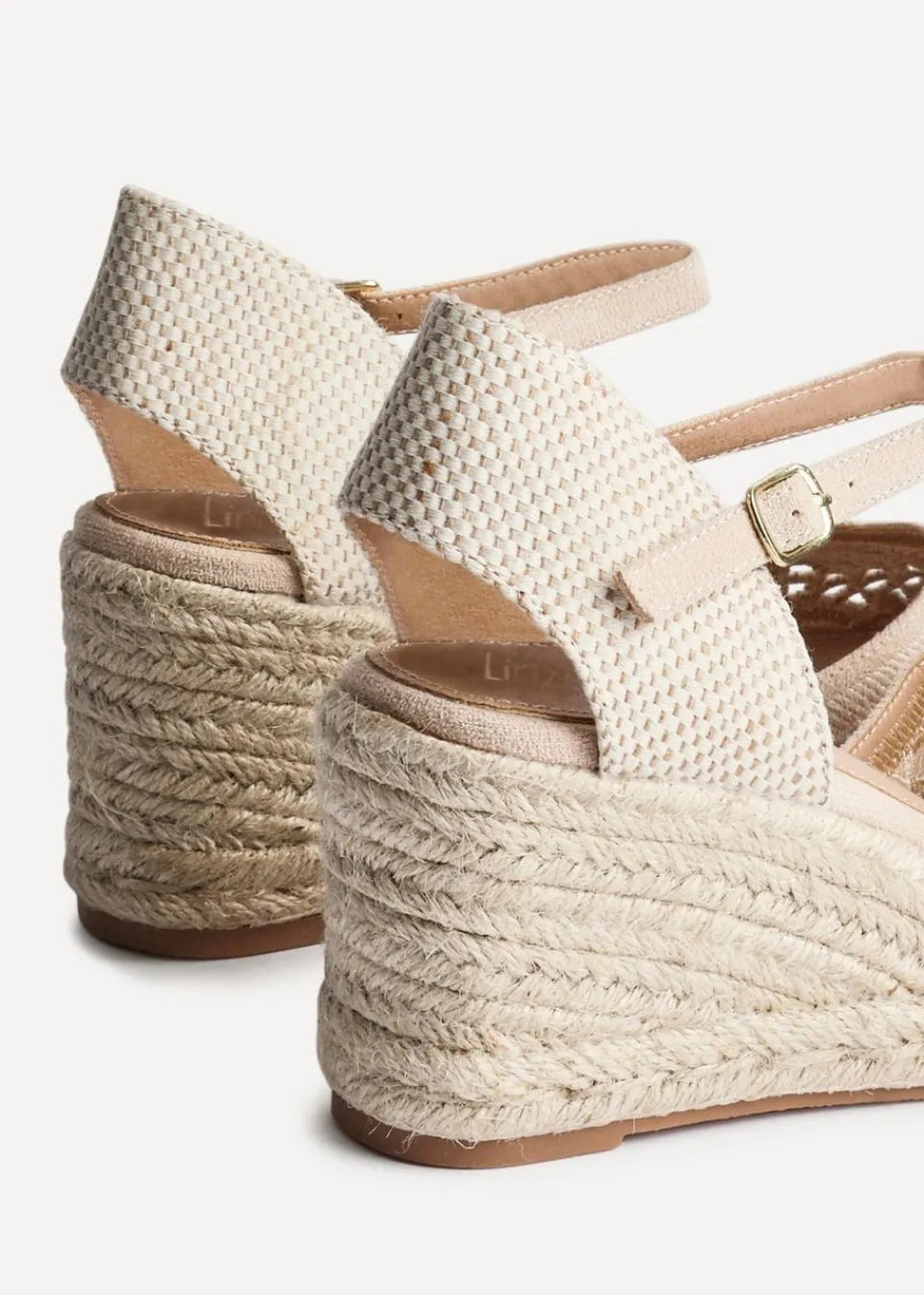 Footwear>Linzi Kayla Closed Toe Wedge Beige