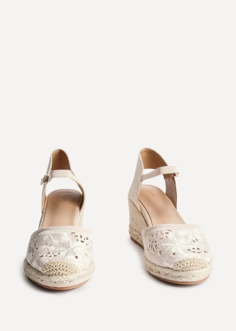 Footwear>Linzi Kayla Closed Toe Wedge Beige