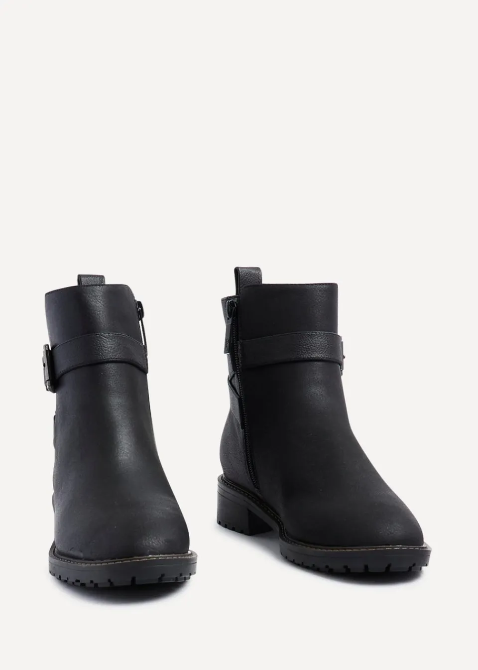 Footwear>Linzi Watson Black Nubuck Ankle Boot