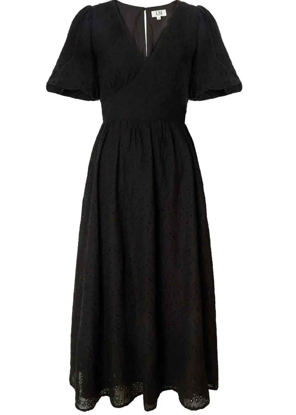 Dresses>Little Mistress Broderie Midi Dress by Vicky Pattison Black