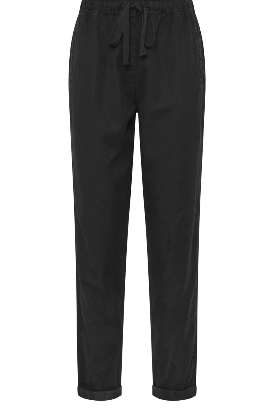 Trousers>Long Tall Sally Black Lyocell Blend Joggers