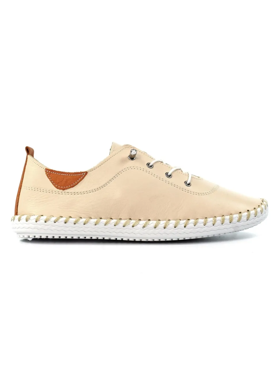 Footwear>Lunar Beige St Ives Plimsoll