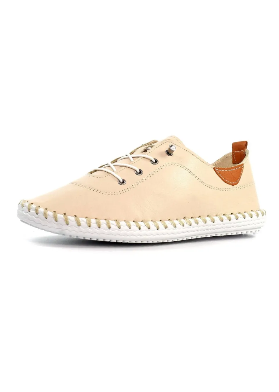 Footwear>Lunar Beige St Ives Plimsoll