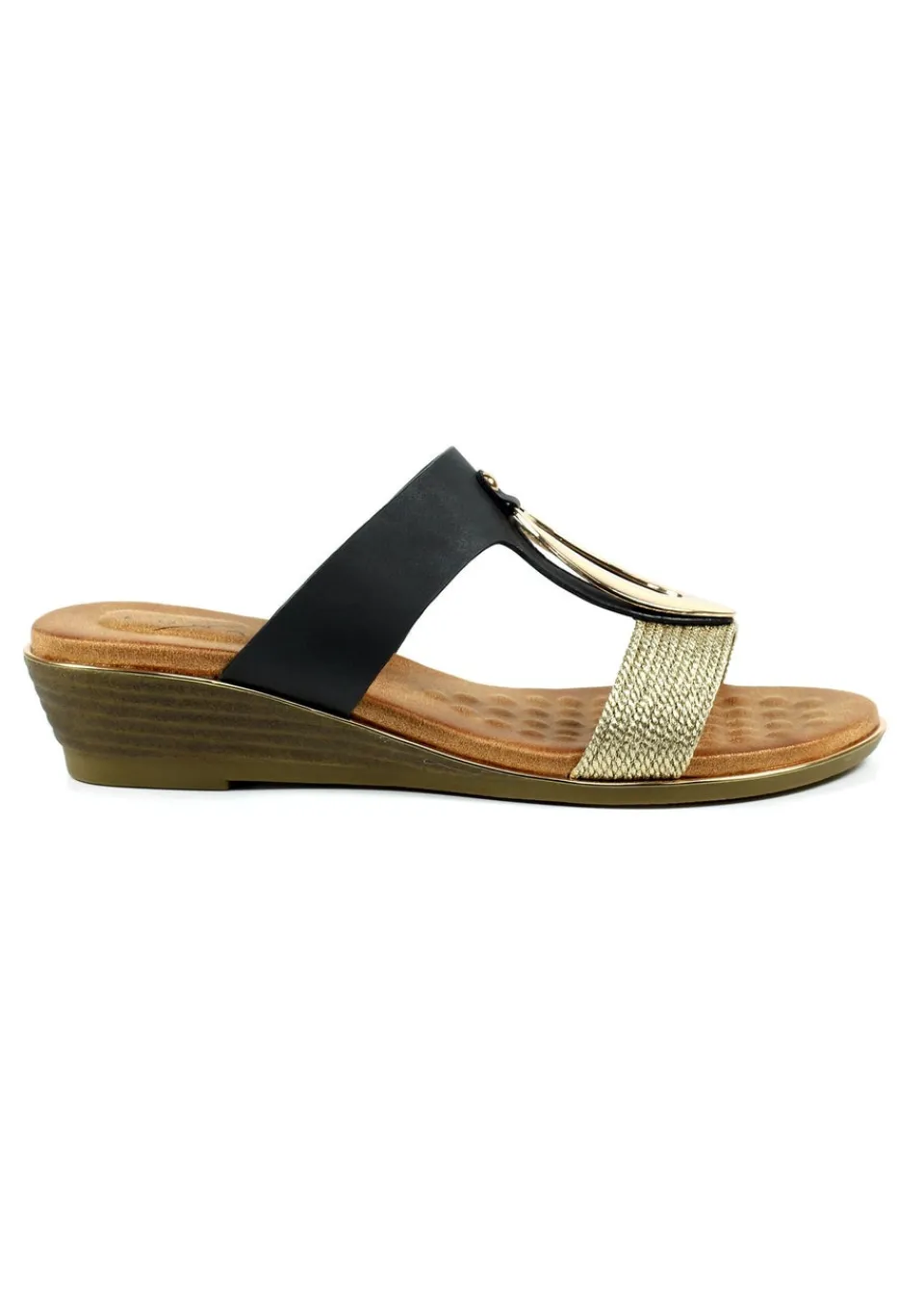Footwear>Lunar Black Porto Sandal