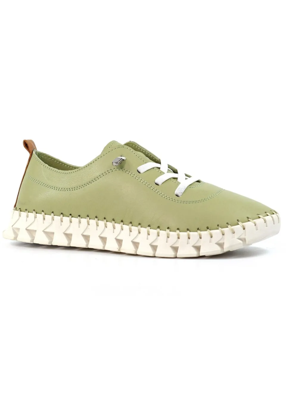 Footwear>Lunar Khaki St Austell Plimsoll