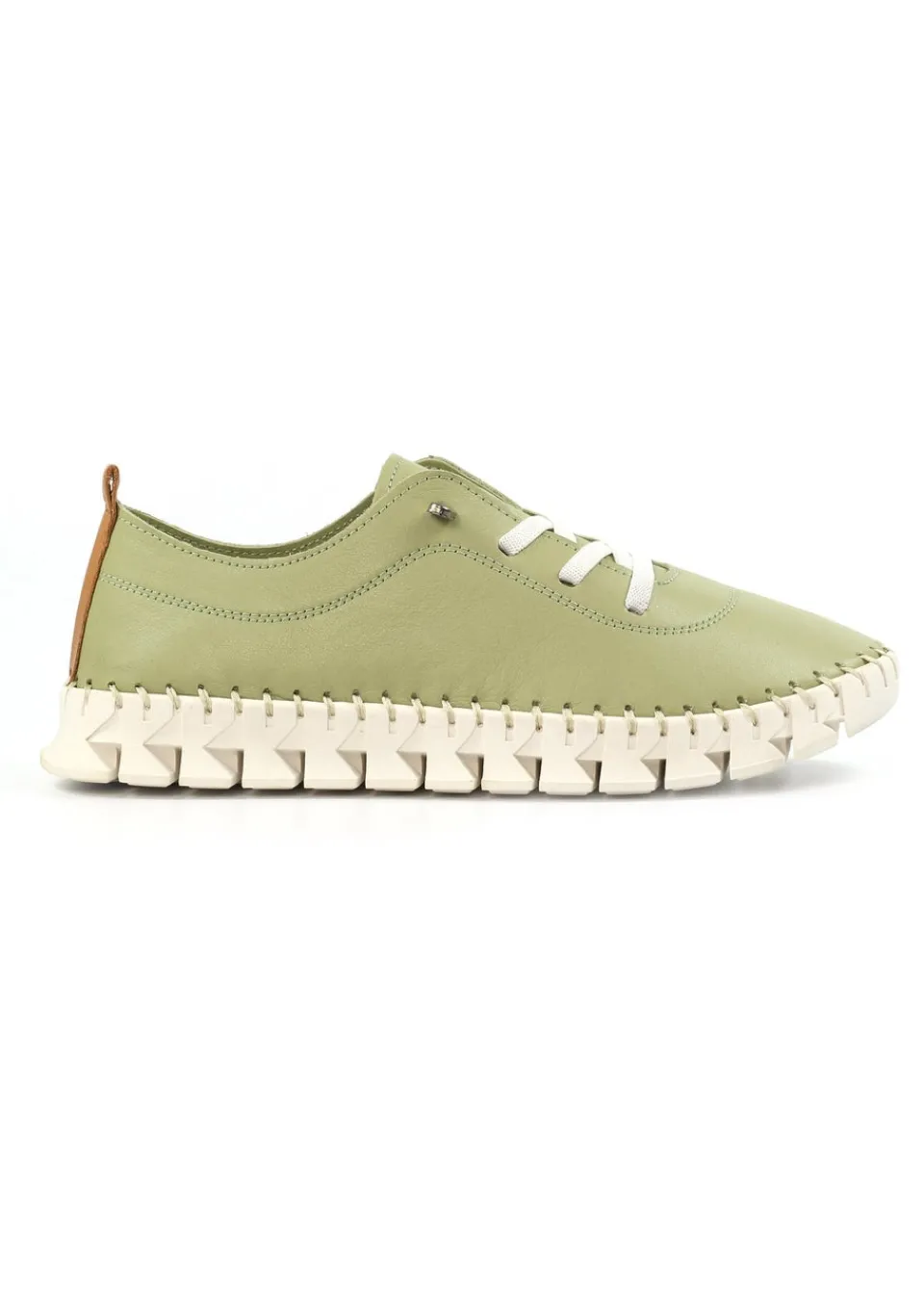 Footwear>Lunar Khaki St Austell Plimsoll