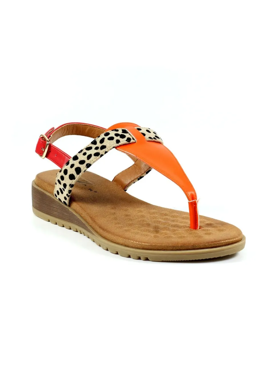 Footwear>Lunar Orange Gina Sandal