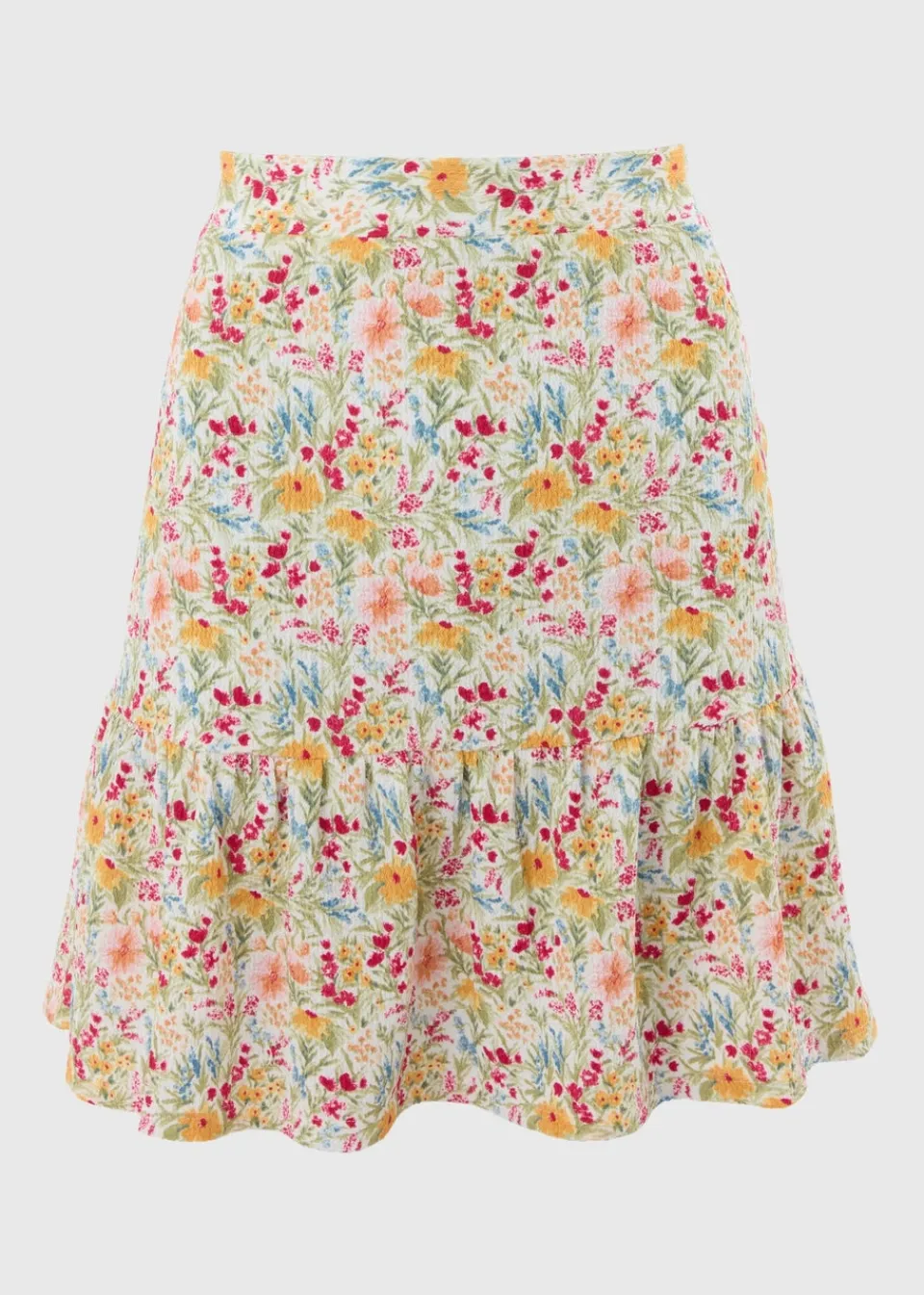 Skirts>Papaya Multicolour Floral Mini Skirt