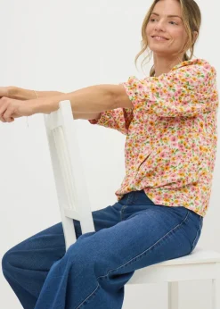 Tops>Papaya Multicoloured Ditsy Floral Blouse
