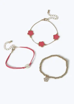 Accessories>Muse Pink Seashell Wristwear Multipack