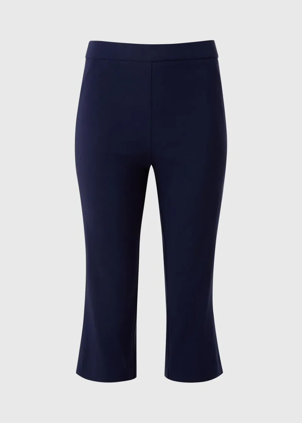 Leggings>Papaya Navy Bengaline Cropped Leggings