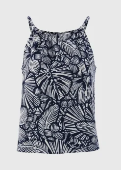 Tops>Papaya Navy Floral Cami Top