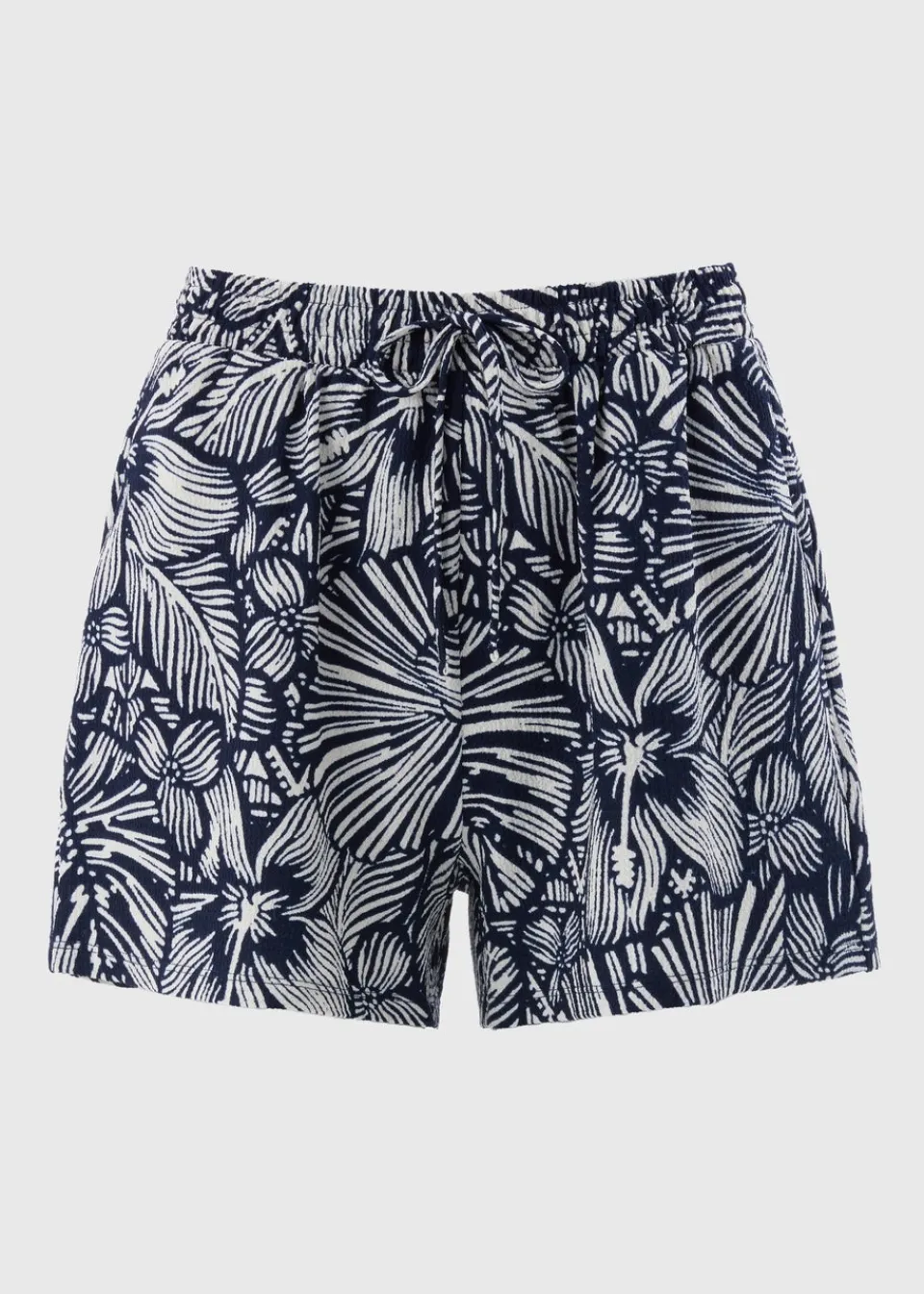 Shorts>Papaya Navy Floral Print Shorts