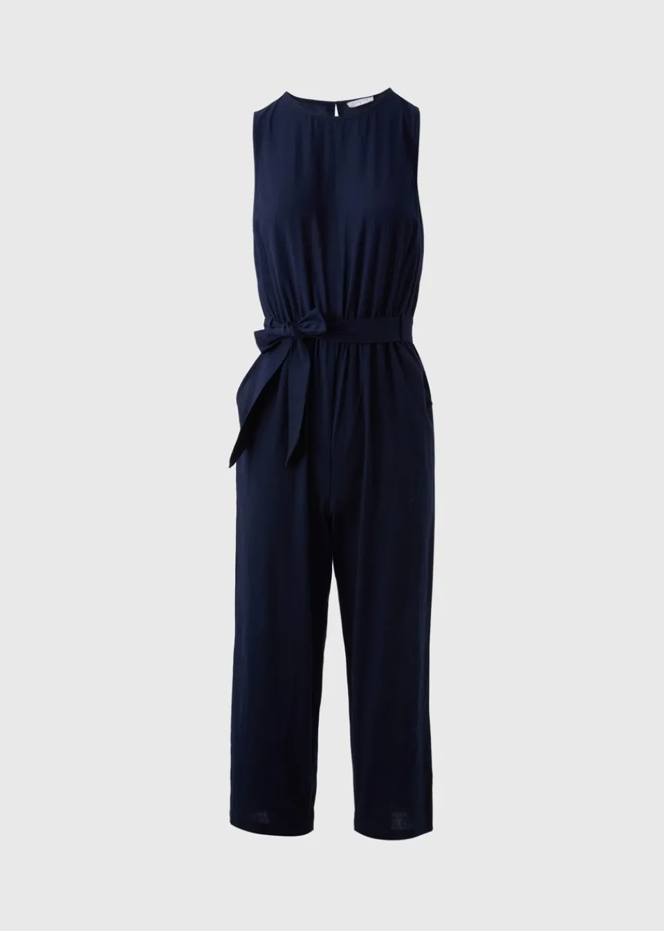 Jumpsuits & Playsuits>Papaya Linen Blend Jumpsuit Navy