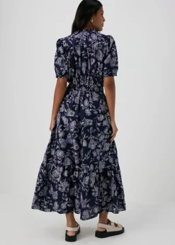 Dresses>Papaya Navy Paisley Midi Dress