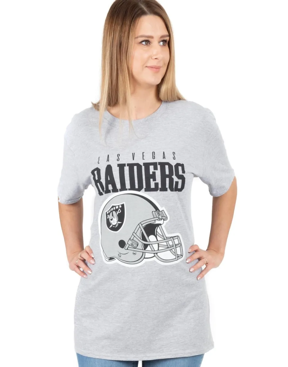 T-Shirts>NFL Grey Las Vegas Raiders Short Sleeved T-Shirt