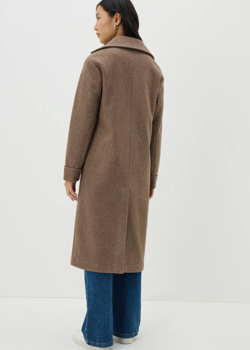 Coats & Jackets>Papaya Oatmeal Tailored Coat