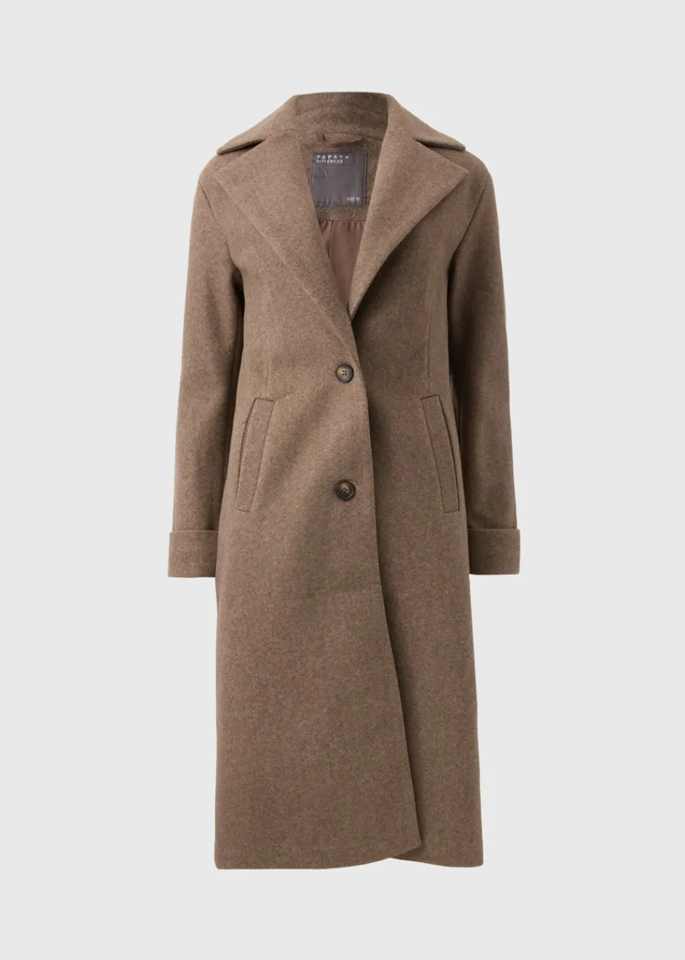 Coats & Jackets>Papaya Oatmeal Tailored Coat