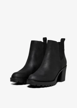 Footwear>ONLY Black Heeled Boots
