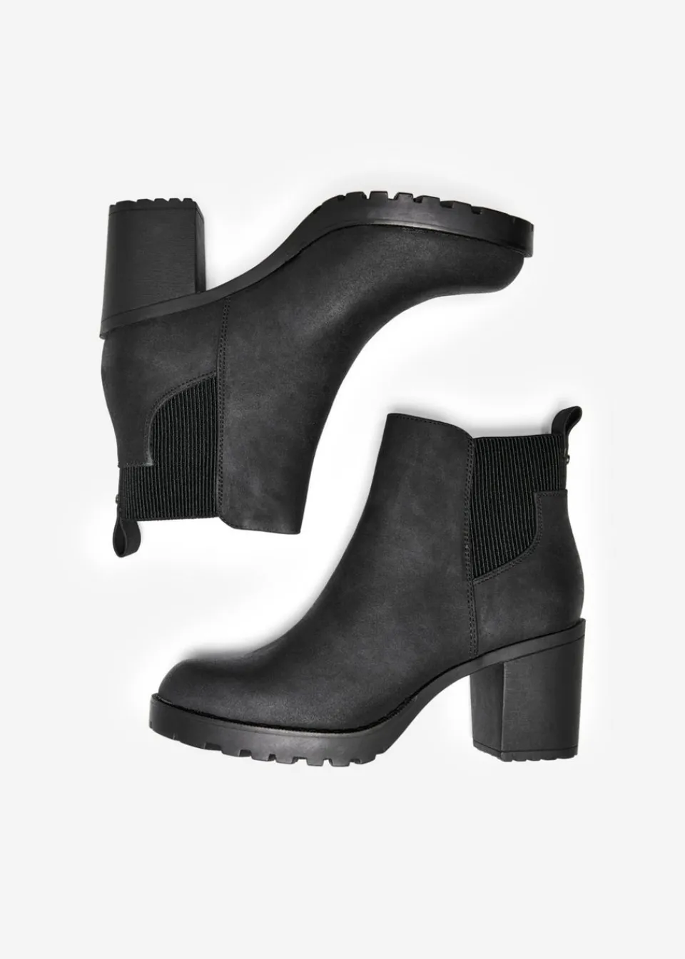 Footwear>ONLY Black Heeled Boots