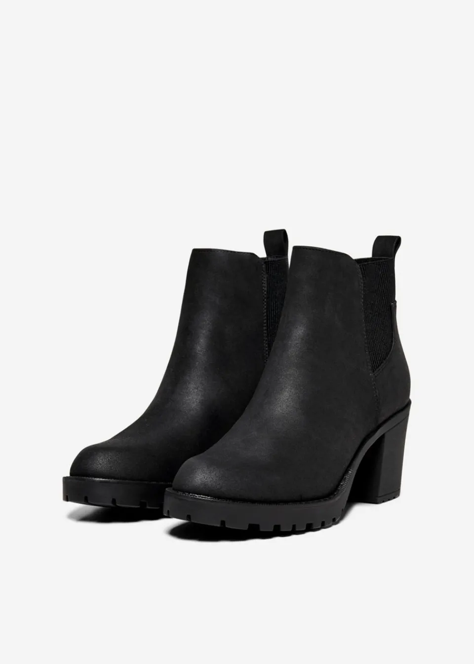 Footwear>ONLY Black Heeled Boots