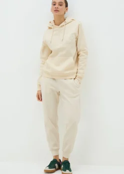 Trousers>Papaya Petite Cream Cuffed Jogging Bottoms