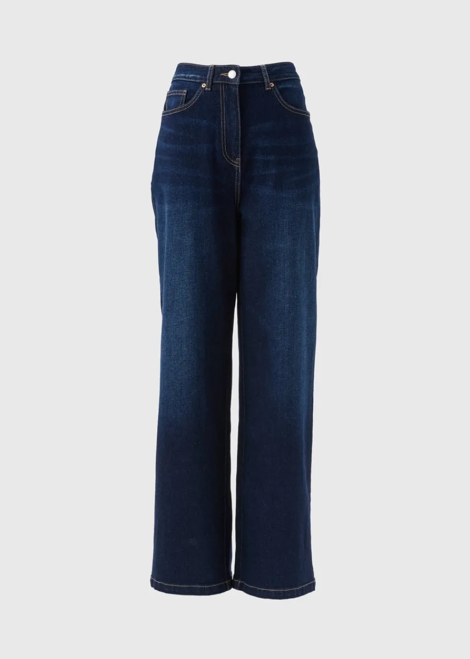 Jeans & Jeggings>Papaya Petite Dark Wash Wide Leg Jeans