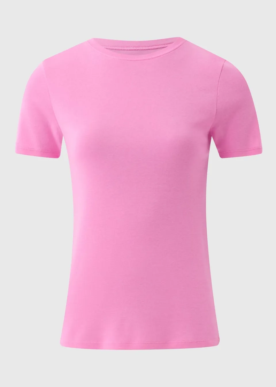T-Shirts>Papaya Pink Fitted T-Shirt