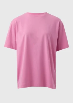T-Shirts>Papaya Pink Oversized Fit T-Shirt