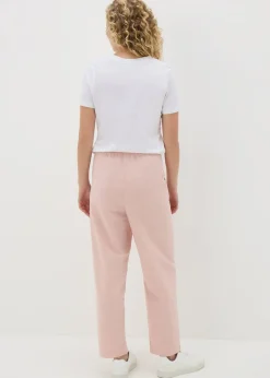 Trousers>Papaya Pink Pull On Pink Trousers
