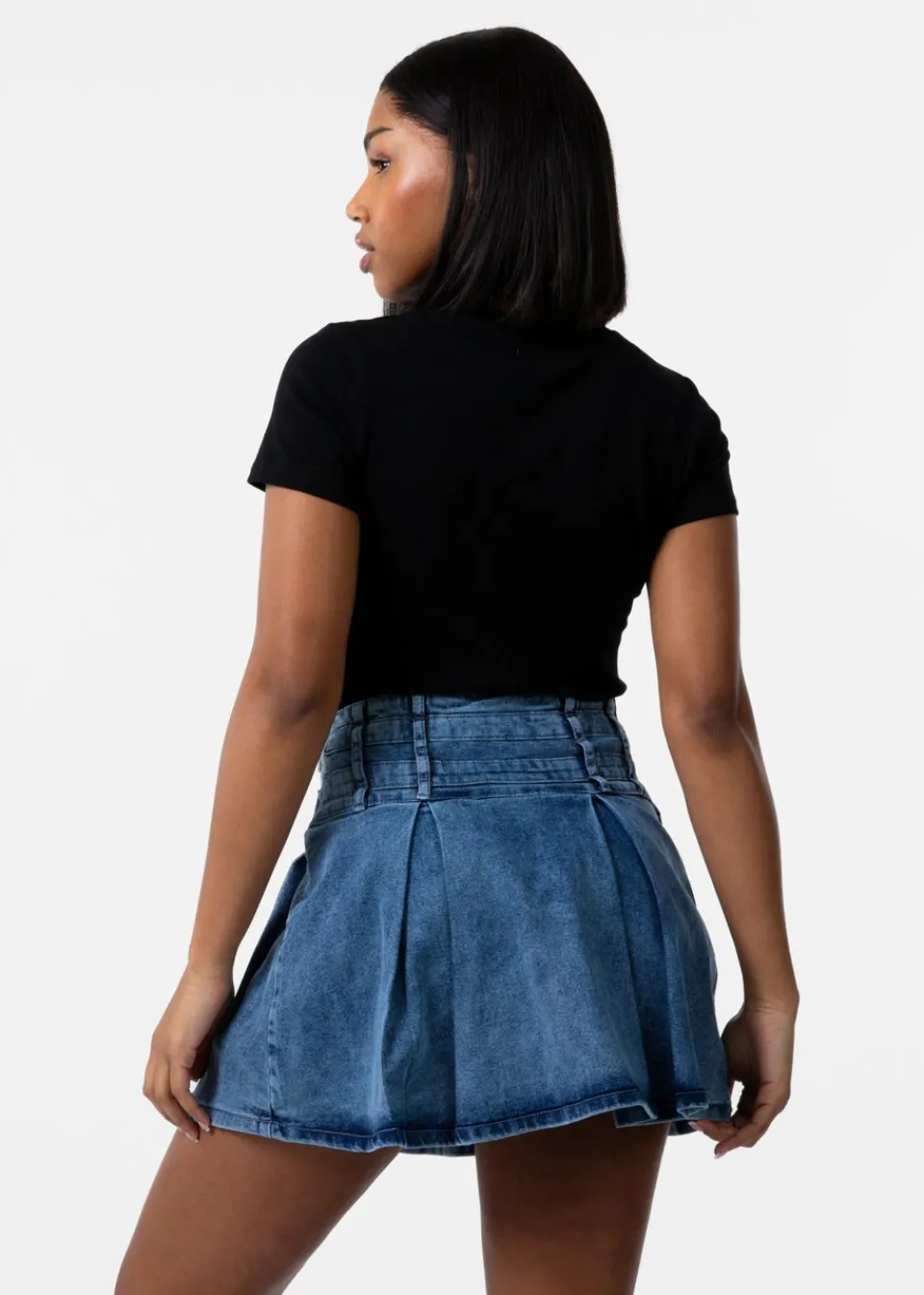 T-Shirts>Pink Vanilla Black Short Sleeve T-Shirt