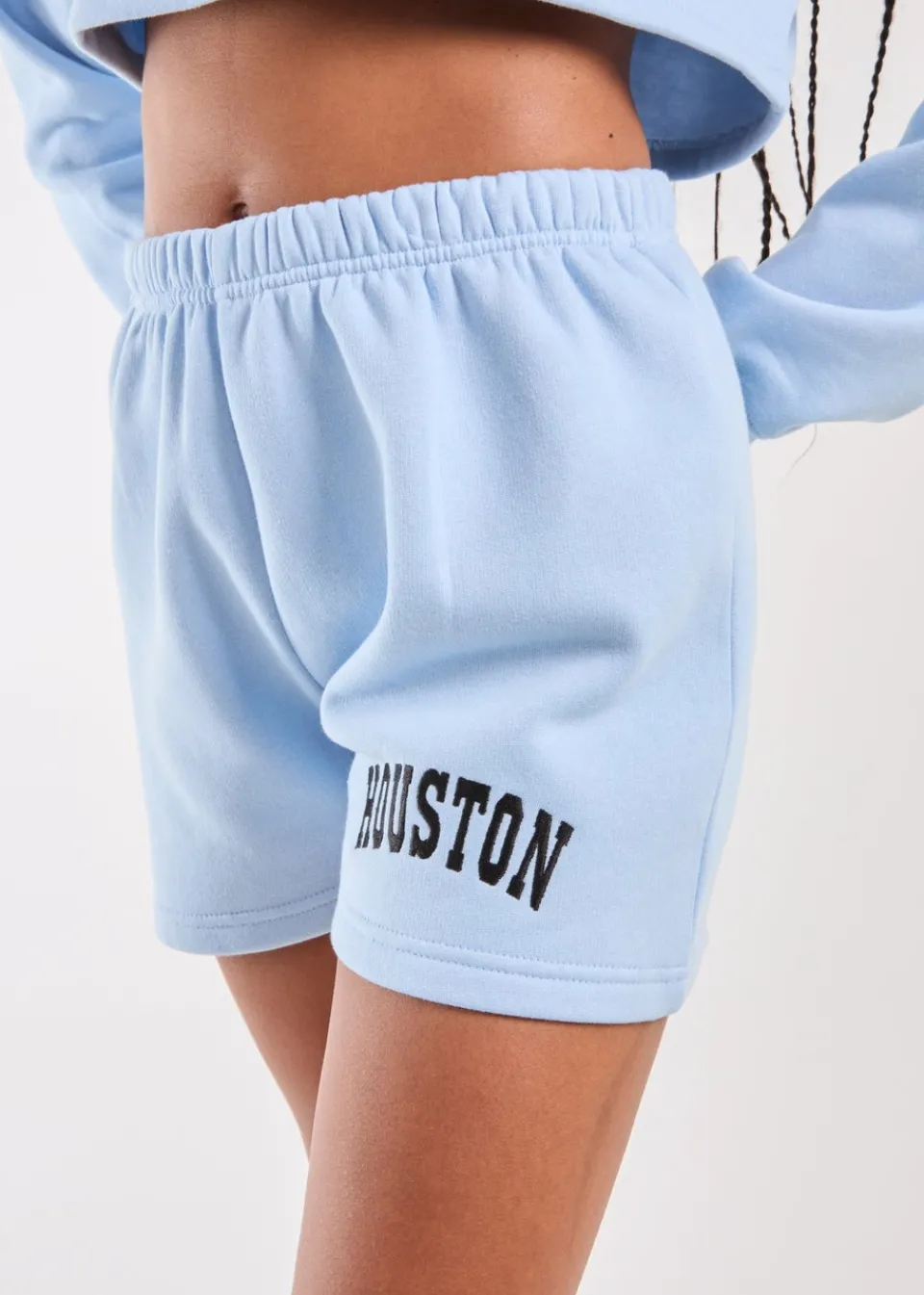 Shorts>Pink Vanilla Blue Houston Fleece Shorts