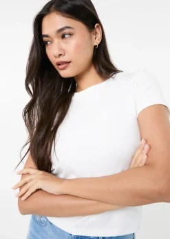 T-Shirts>Pink Vanilla Ivory Short Sleeve T-Shirt