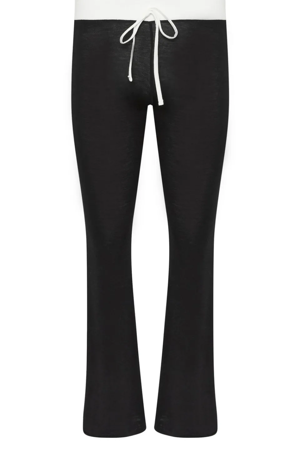 Trousers>PIXIEGIRL Petite Black Contrast Waist Flared Trousers
