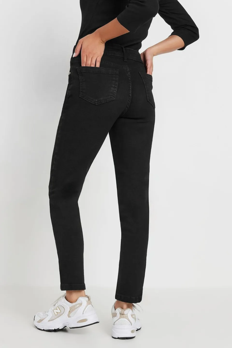 Jeans & Jeggings>PIXIEGIRL Petite Black Stretch Zip Pocket Skinny Jeans
