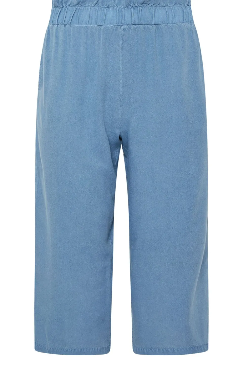 Trousers>PIXIEGIRL Petite Blue Acid Wash Cropped Trousers