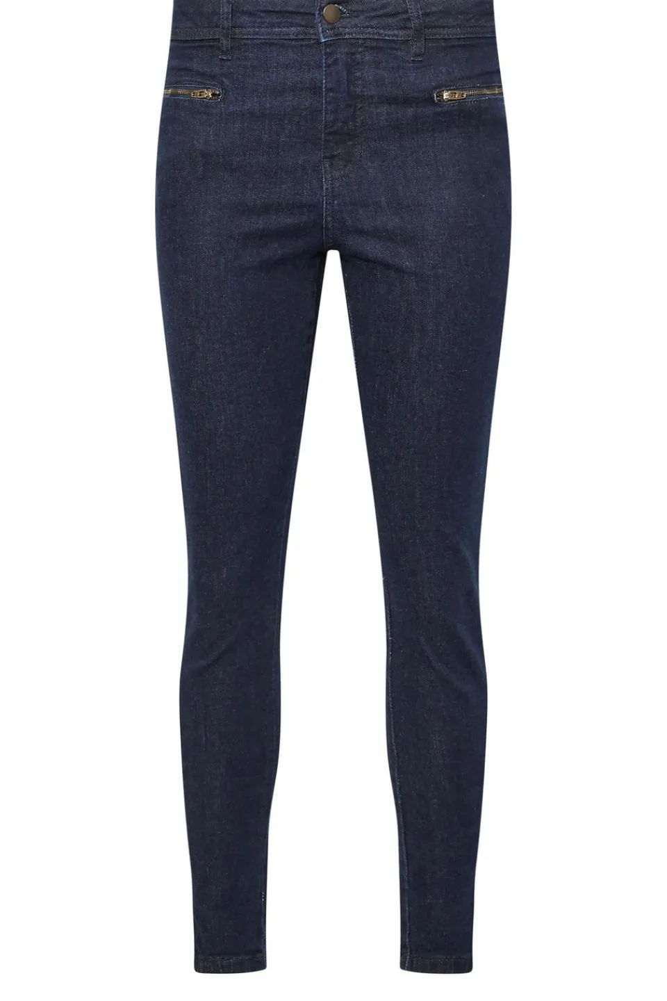 Jeans & Jeggings>PIXIEGIRL Petite Dark Blue Stretch Zip Pocket Skinny Jeans