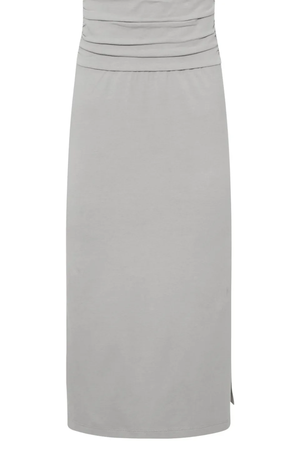 Skirts>PIXIEGIRL Petite Grey Fold Over Maxi Skirt