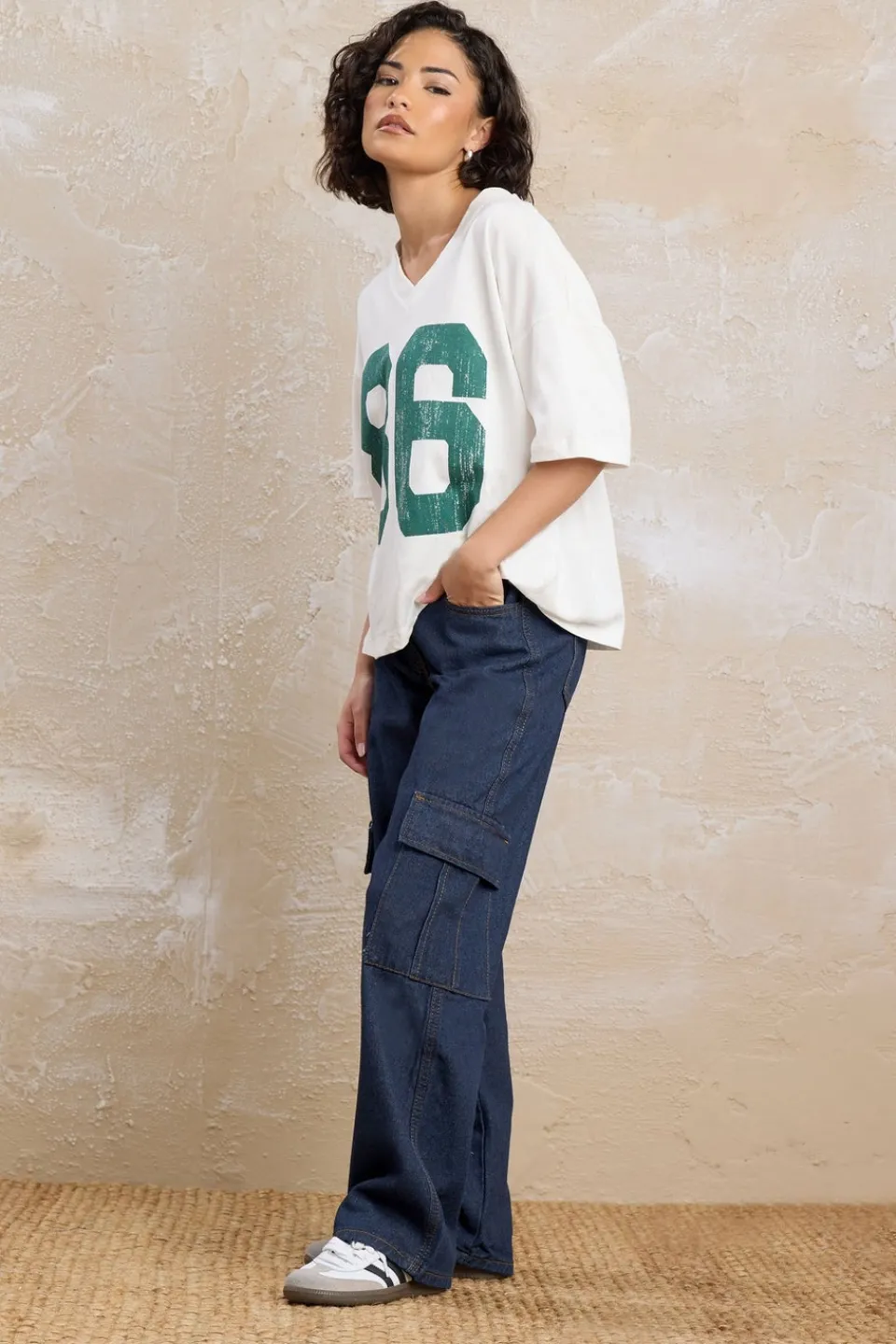 Jeans & Jeggings>PIXIEGIRL Petite Indigo Blue Non-Stretch Utility Cargo Jeans