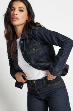 Coats & Jackets>PIXIEGIRL Petite Indigo Blue Denim Jacket