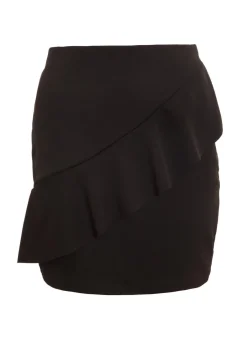 Skirts>Quiz Black Frill Mini Skirt