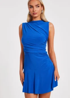 Jumpsuits & Playsuits>Quiz Colbalt Ruched Playsuit