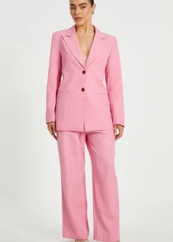 Trousers>Quiz Coral Petite Woven Wide Leg Trousers