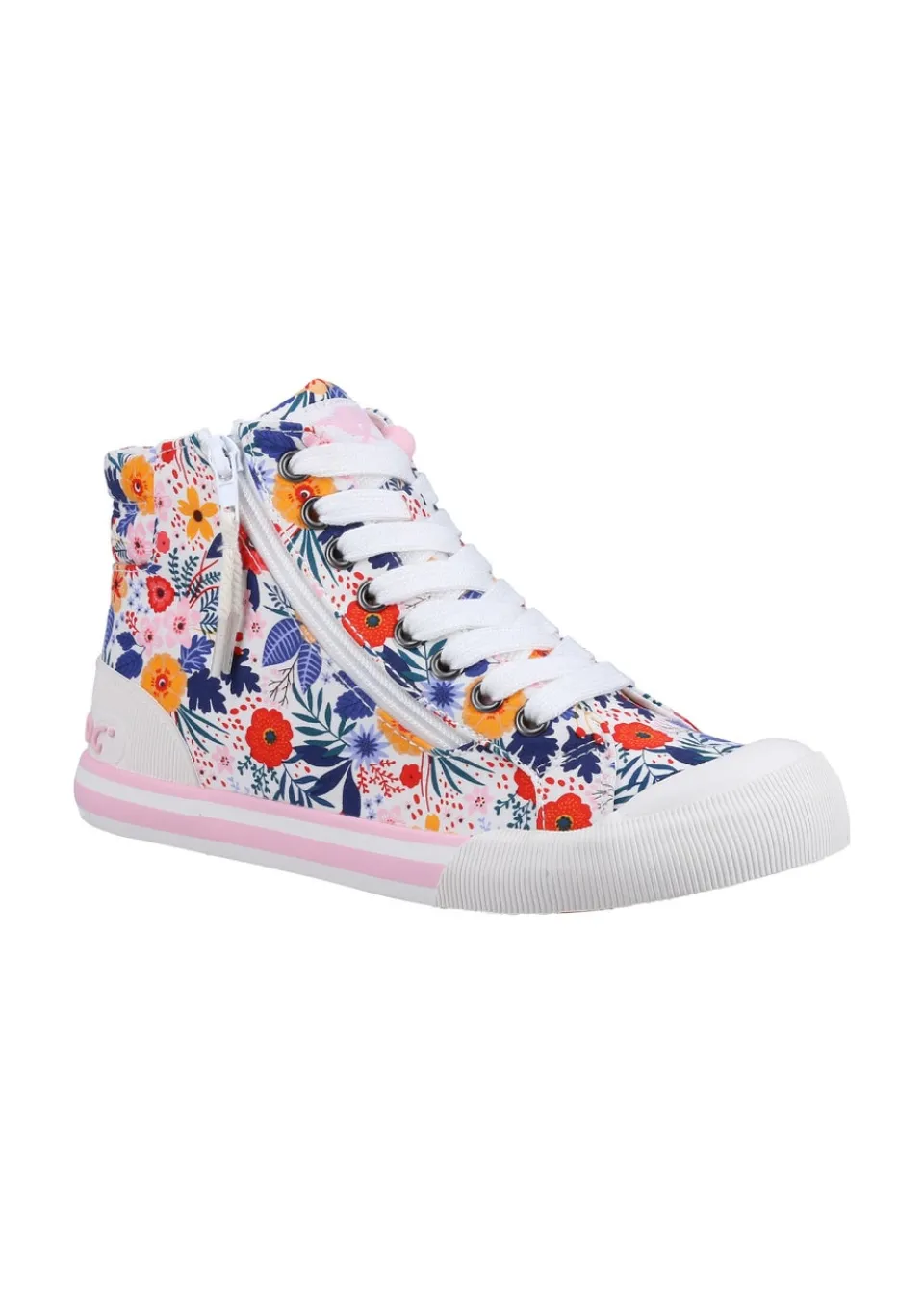 Footwear>Rocket Dog White Jazzin Malden Floral Shoes