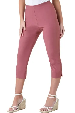 Trousers>Roman Beige Petite Cropped Stretch Trousers