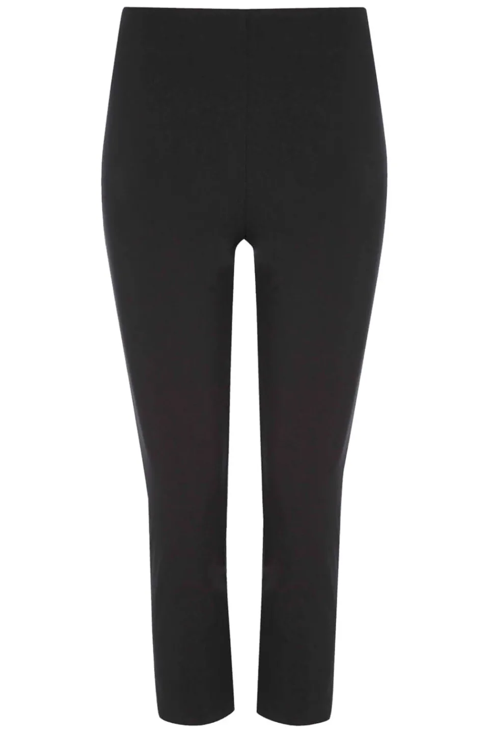 Trousers>Roman Black Cropped Stretch Trouser Capri Summer Leggings 3/4 Pedal Pushers