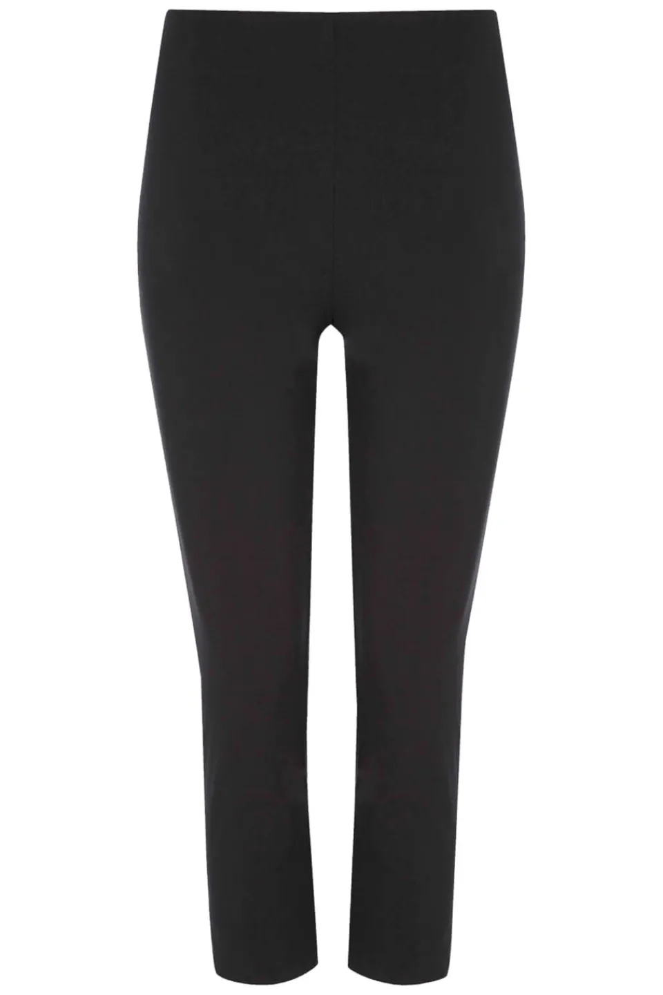 Trousers>Roman Cropped Stretch Trouser Capri Leggings 3/4 Pedal Pushers Black