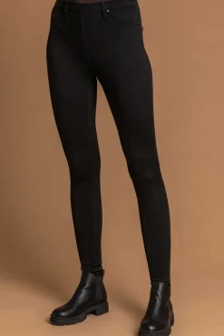 Jeans & Jeggings>Roman Stretch Jersey Denim Jegging Black