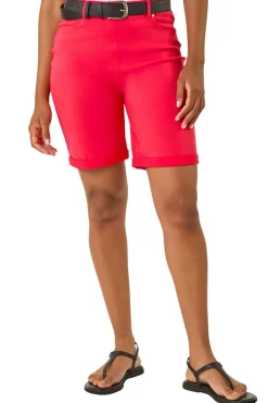 Shorts>Roman Coral Turn Up Stretch Shorts