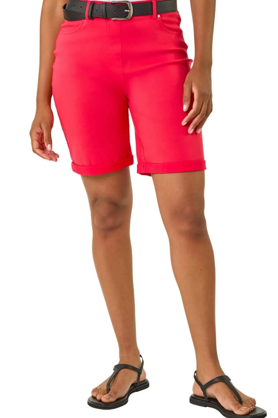 Shorts>Roman Coral Turn Up Stretch Shorts